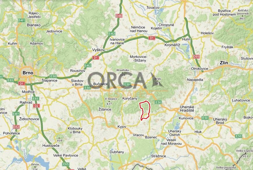 Zajímavý pozemek 2416 m2 v k. ú. Osvětimany