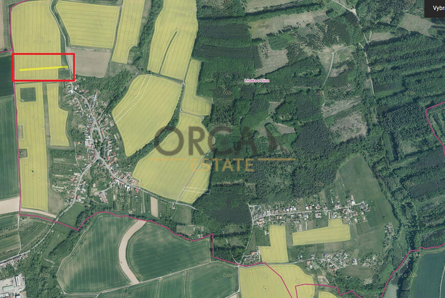 Pozemek v k.ú. Lhotka u Zlína