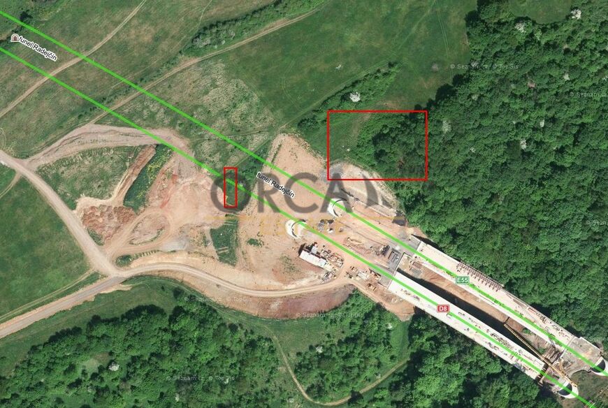 Prodej 0,5 ha komerčních pozemků v k.ú. Prackovice nad Labem