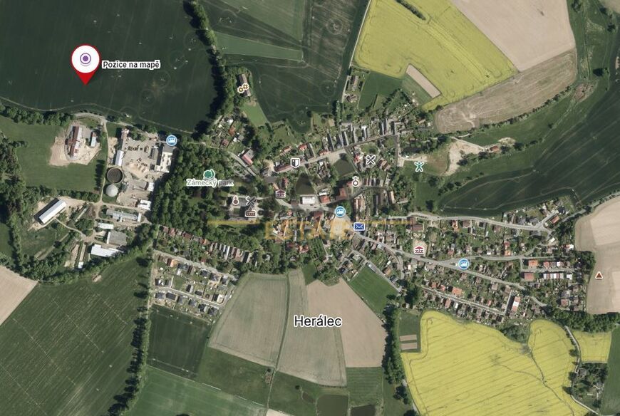 Prodej pozemku o výměře 1977 m2 v k. ú. Herálec (okres Havlíčkův Brod)