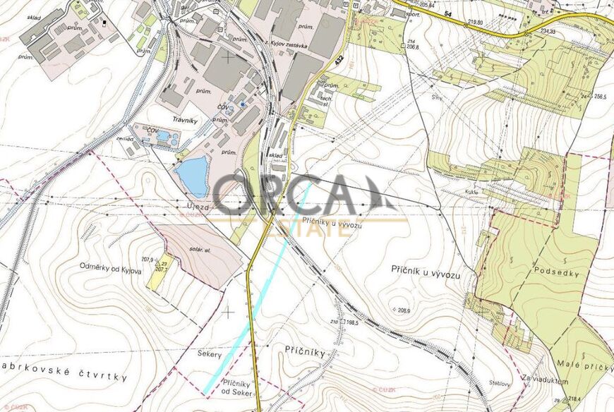 Prodej pozemků o výměře 10 751 m2 v k. ú. Kyjov