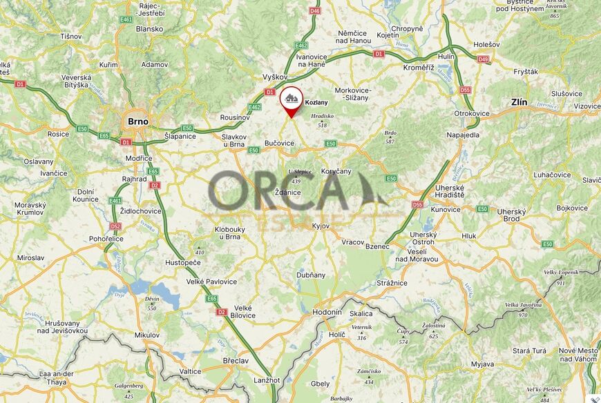 0,1 ha pozemku v k. ú. Kozlany u Vyškova