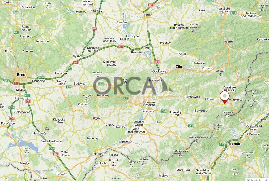 Prodej pozemku 446 m2 v k. ú. Štítná nad Vláří