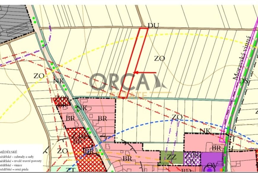 Nabídka pozemku v k.ú. Jevišovka o výměře 4245 m2