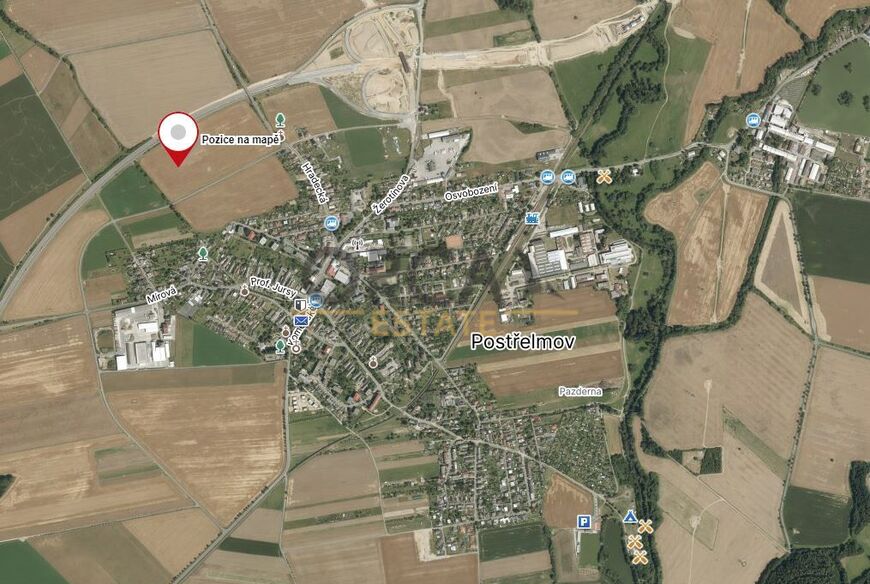 Pozemky o výměře 9710 m2 v k.ú. Postřelmov