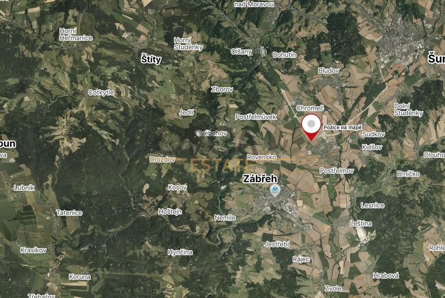 Pozemky o výměře 9710 m2 v k.ú. Postřelmov