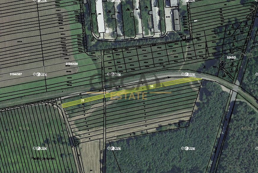 Prodej pozemků v rezervě ÚP: plochy smíšené obytné v k.ú. Ratíškovice o výměře 1482 m2