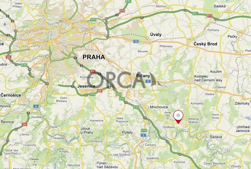 Prodej perspektivních pozemků v k.ú. Hradové Střimelice o výměře 6185 m2, okr. Praha-východ