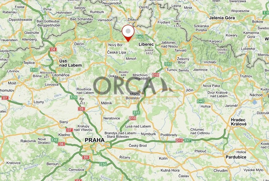 Zajímavé pozemky 1803 m2 v k. ú. Markvartice v Podještědí