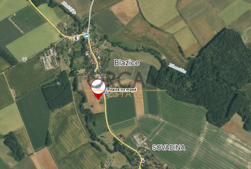 Prodej 0,2 ha zemědělského  pozemku v k.ú. Blazice