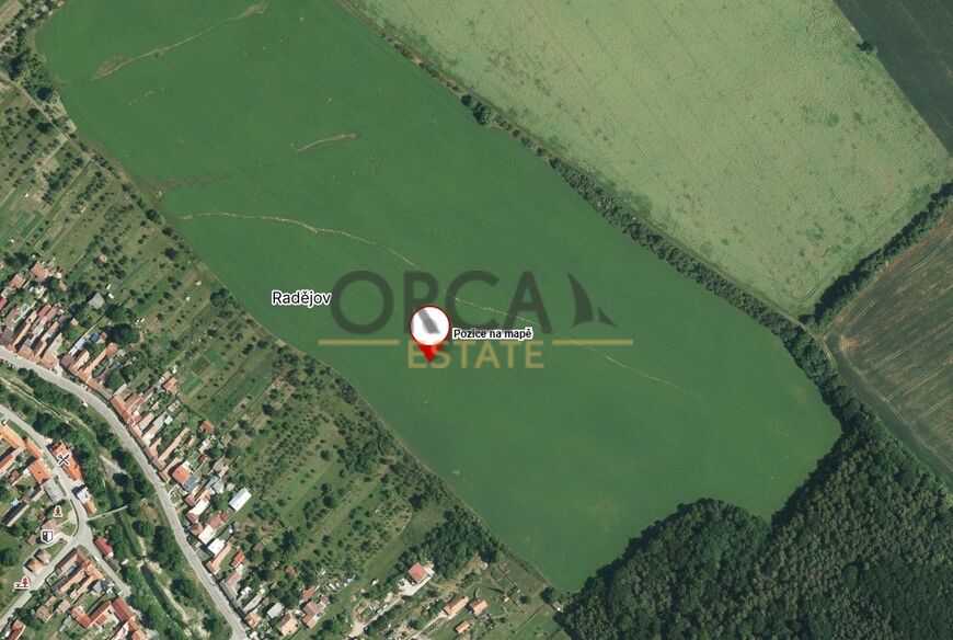 Prodej pozemku 0,1 ha v k.ú. Radějov u Strážnice