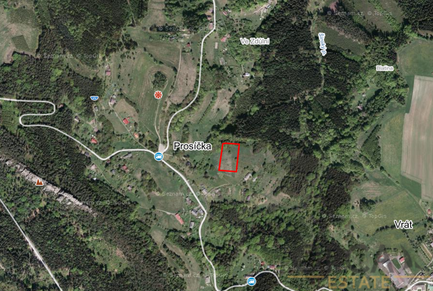 0,8 ha pozemků v k.ú. Vrát