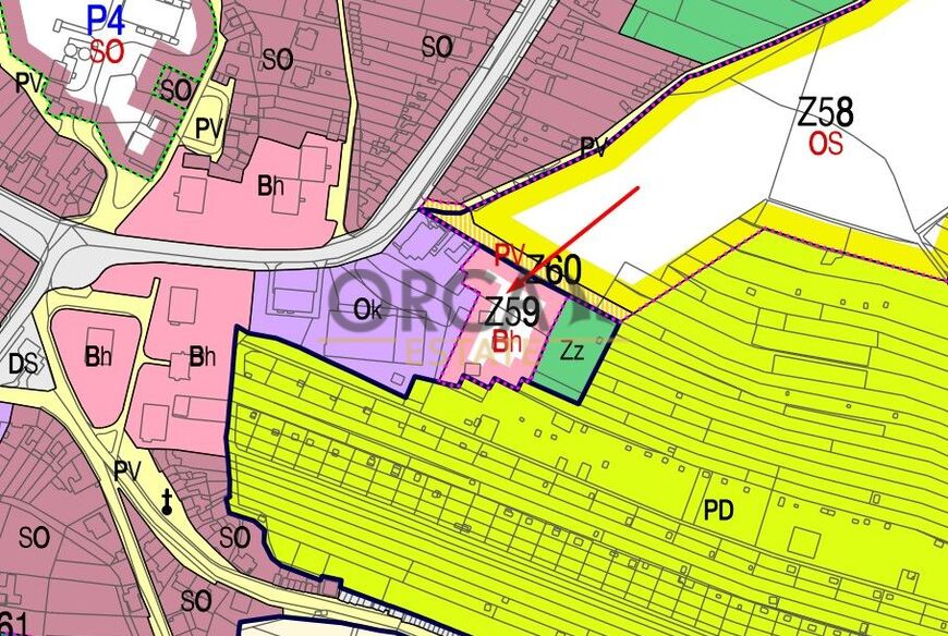 Prodej stavebního pozemku v Kyjově