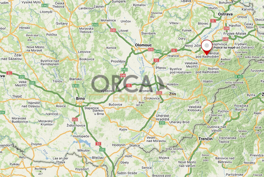 Pozemek o výměře 1923 m2 v k. ú. Mořkov