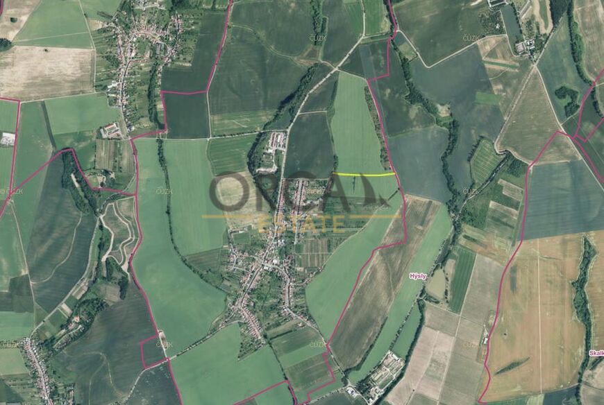 Podíl na pozemcích v k.ú. Moravany u Kyjova