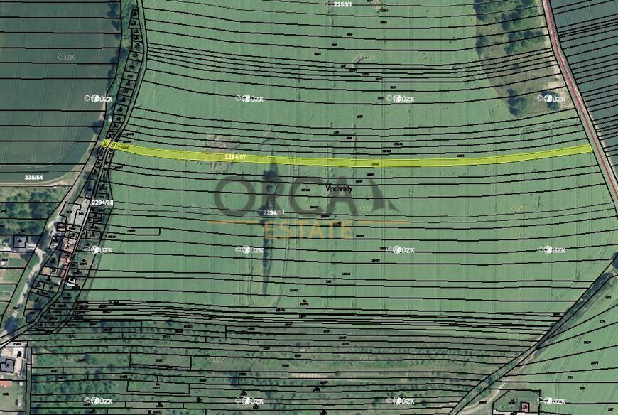 Podíl na pozemcích v k.ú. Moravany u Kyjova