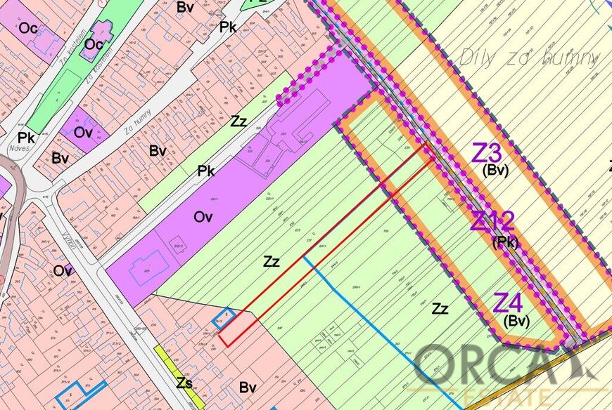 Prodej podílu 2.773 m2 na pozemku v k.ú. Přísnotice