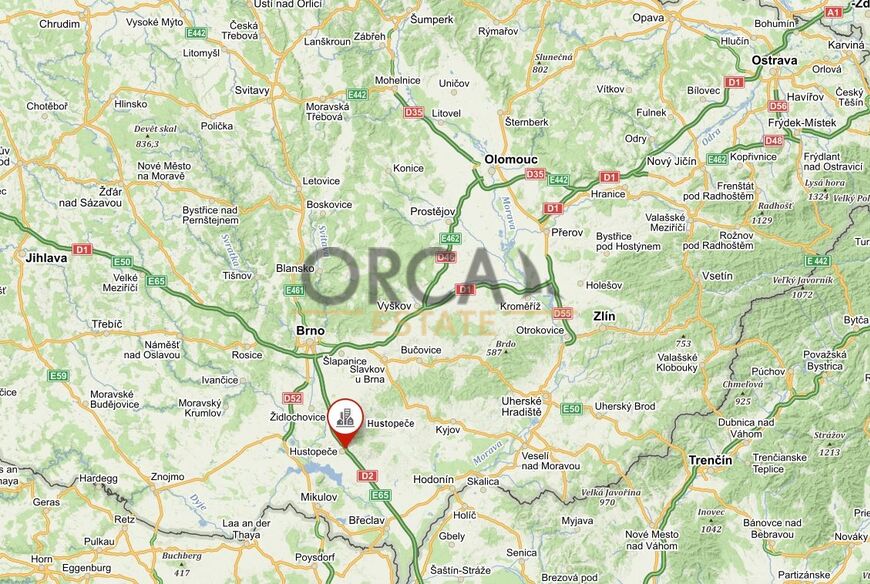 Podíl na pozemcích v k.ú. Hustopeče u Brna