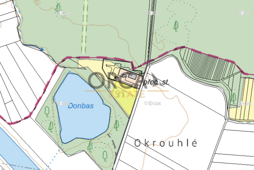 Prodej pozemku Bezměrov, 3812 m2