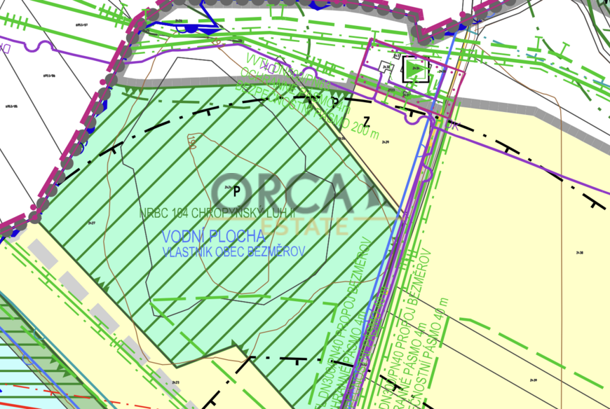 Prodej pozemku Bezměrov, 3812 m2