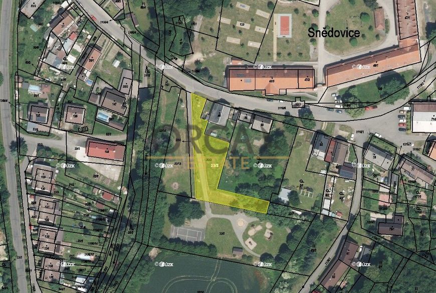 Zajímavý pozemek v k.ú. Snědovice