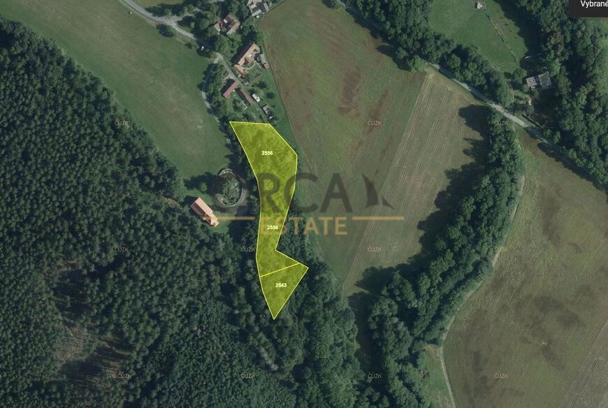 0,7 ha lesních pozemků v k.ú. Doly
