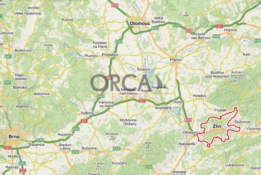 Prodej 0,2 ha pozemků v k.ú. Zlín