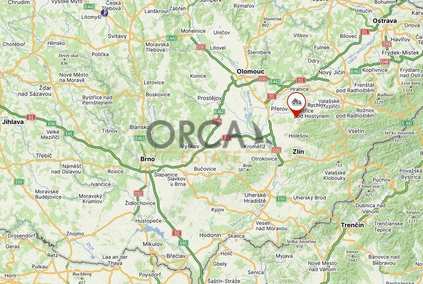 0,1 ha pozemku v k.ú. Rychlov u Bystřice pod Hostýnem