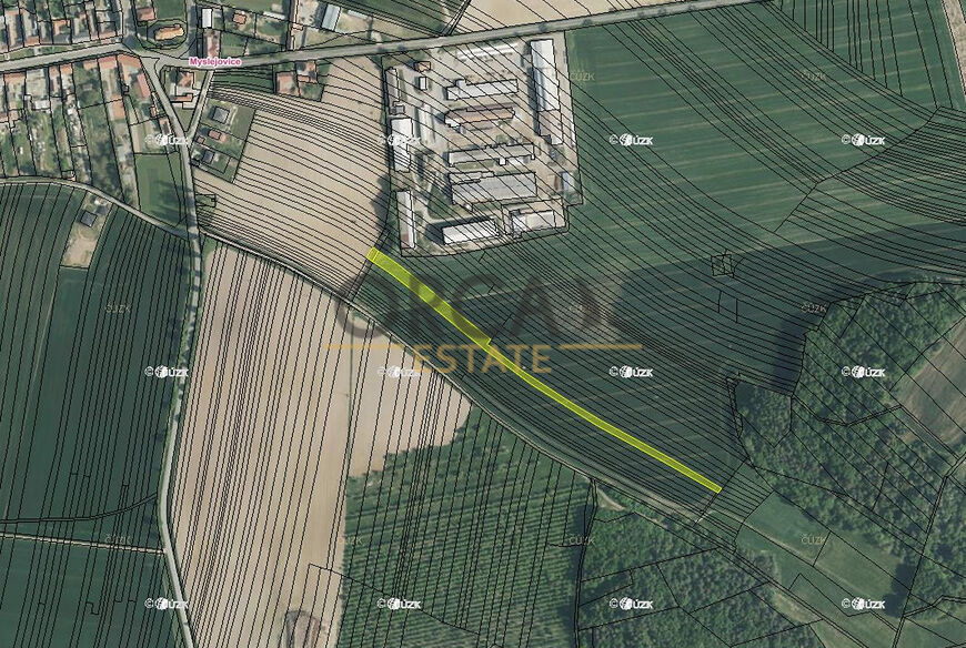 Prodej 0,2 ha zemědělských pozemků v k.ú. Myslejovice