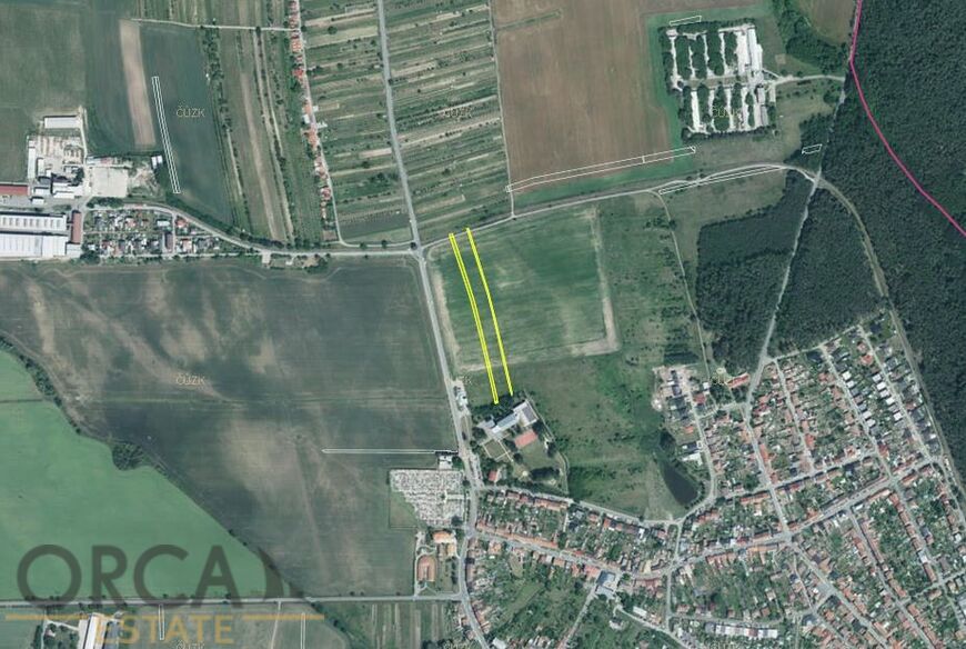 Prodej investičních pozemků 2789 m2 v k.ú. Ratíškovice