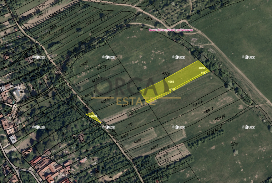 0,3 ha pozemků v k.ú. Nová Lhota u Veselí nad Moravou