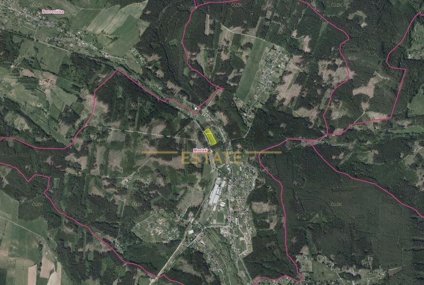 0,9 ha trvalého travního porostu v k.ú. Mostek