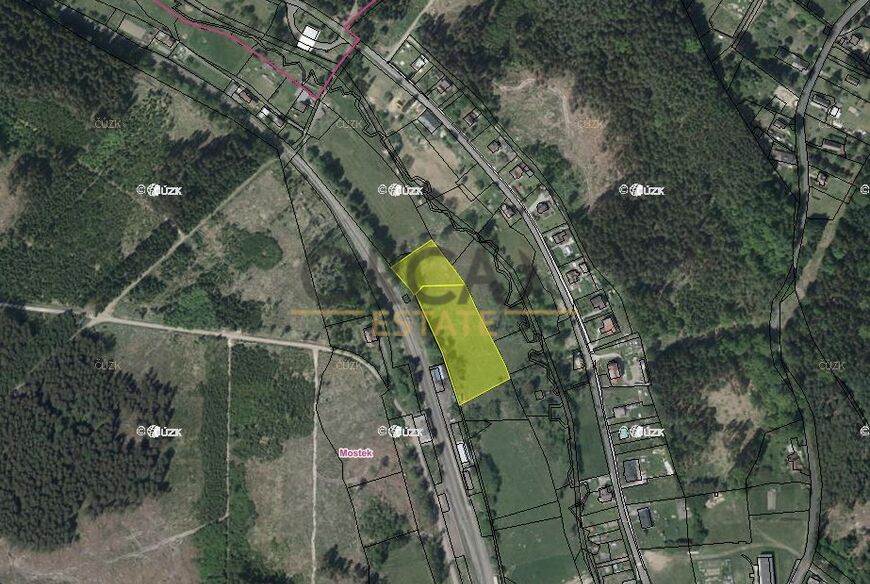 0,9 ha trvalého travního porostu v k.ú. Mostek