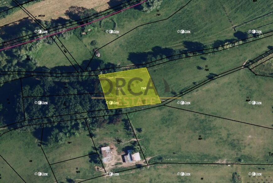 Prodej pozemků o výměře 3687 m2 v k.ú. Červená Lhota u Řimic (okres Olomouc)