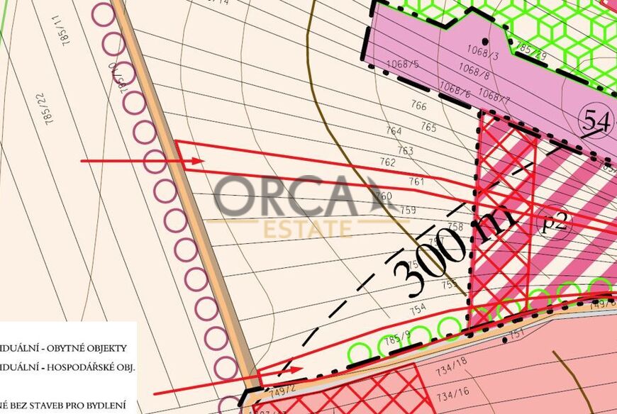Prodej pozemku o výměře 1057 m2 v k.ú. Čeložnice