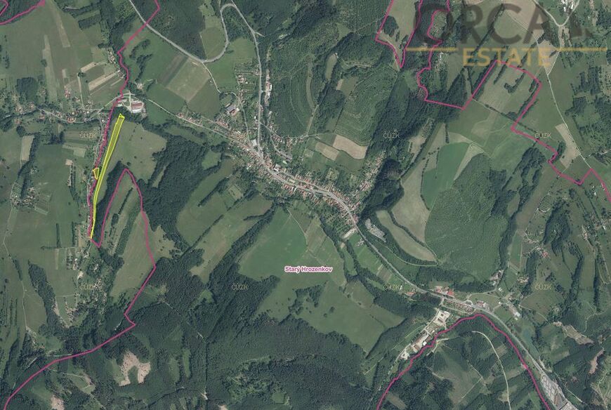 Prodej spoluvlastnického podílu id. 1/4 na pozemcích v k.ú. Starý Hrozenkov