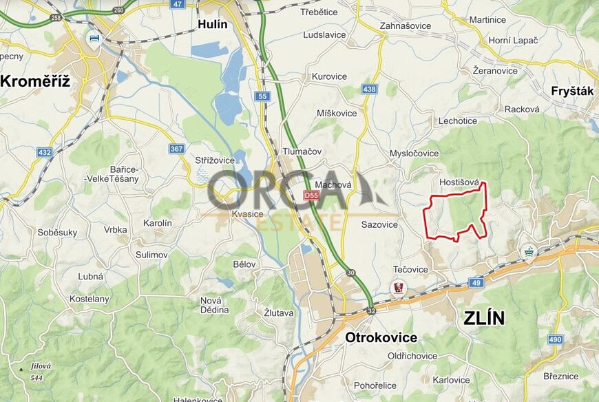 0,15 ha pozemku v k.ú. Lhotka u Zlína