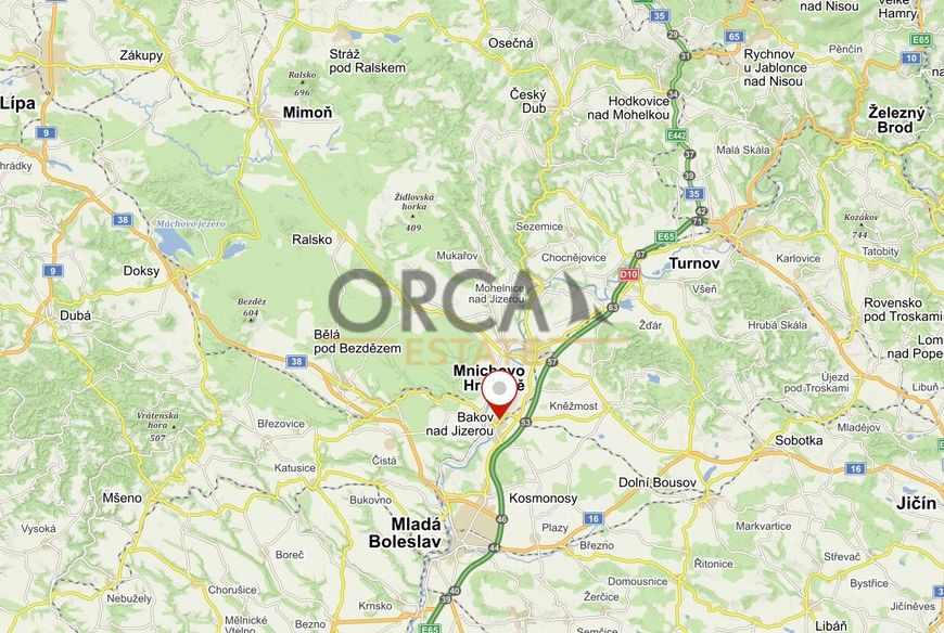 0,6 ha pozemků v k.ú. Bakov nad Jizerou
