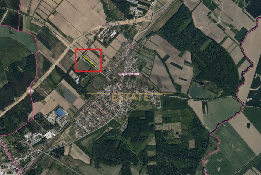Pozemek v k. ú. Moravský Písek o výměře 2177 m2