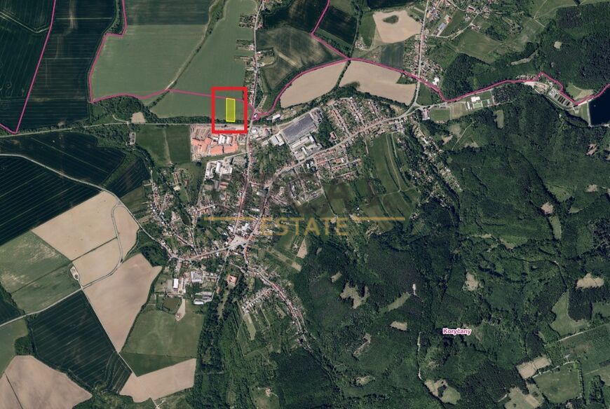 Prodej pozemků v k. ú. Koryčany o výměře 8104 m2